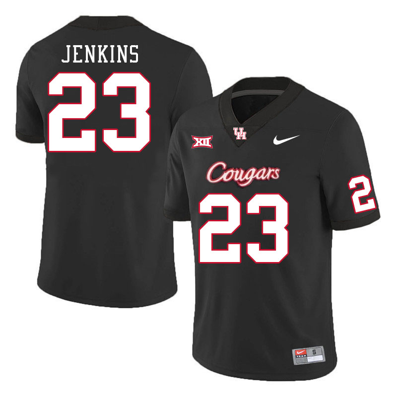 Houston Cougars #23 Parker Jenkins College Football Jerseys Stitched Sale-Black